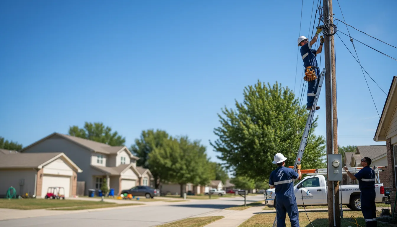 Residential electrician providing installation services in Burlington Junction, MO
